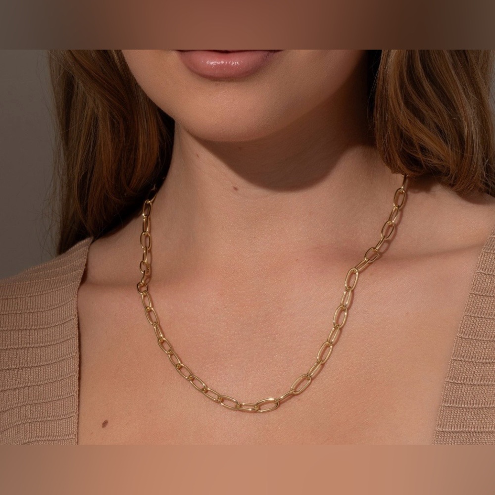 NEW Uncommon James Gold Bite Back Chain Necklace.